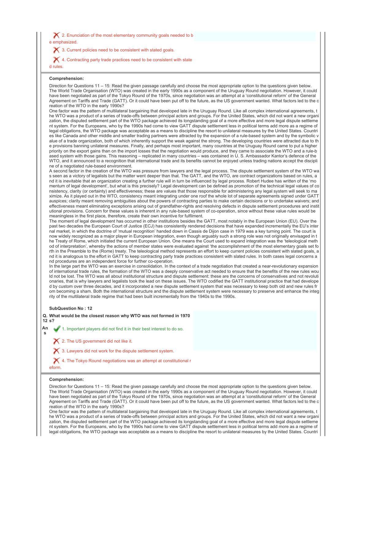 CLAT 2017 UG Question Paper with Answer Key - Page 4