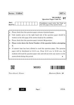 CBSE Class 12 97_Mizo 2022 Question Paper