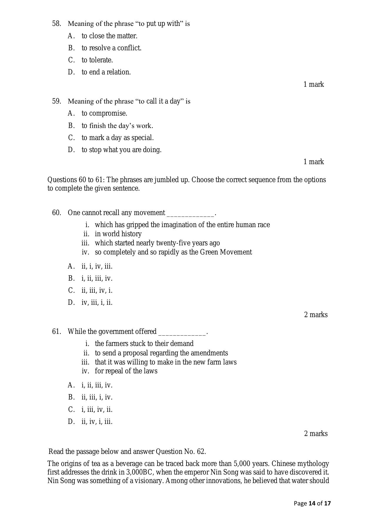 ACET December 2021 Question Papers - Page 14