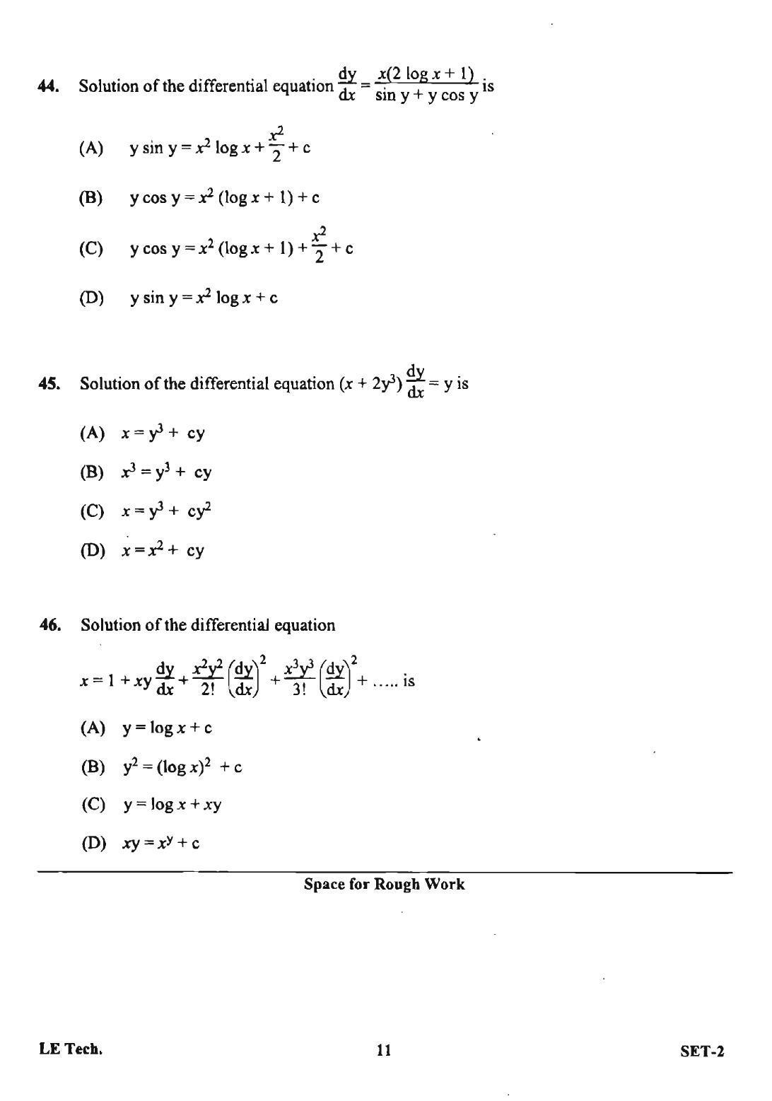OJEE 2013 LE Tech Set 2 Question Paper - Page 9