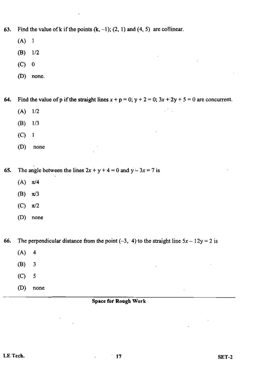 OJEE 2013 LE Tech Set 2 Question Paper - Page 15
