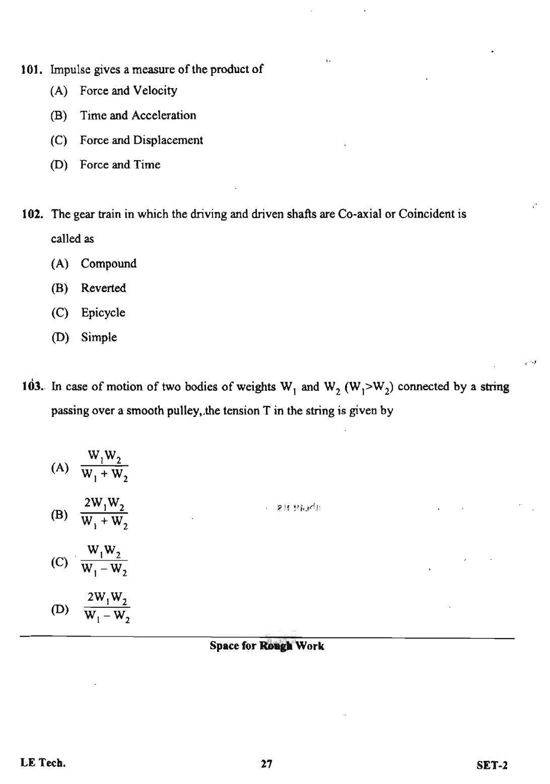 OJEE 2013 LE Tech Set 2 Question Paper - Page 25