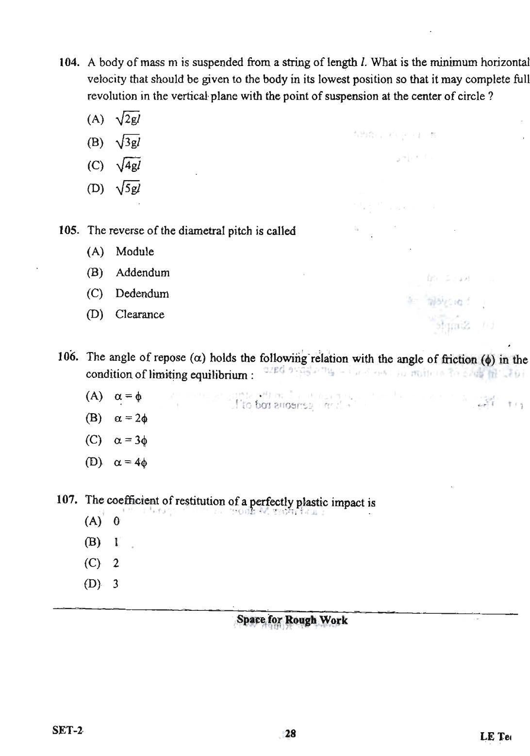 OJEE 2013 LE Tech Set 2 Question Paper - Page 26