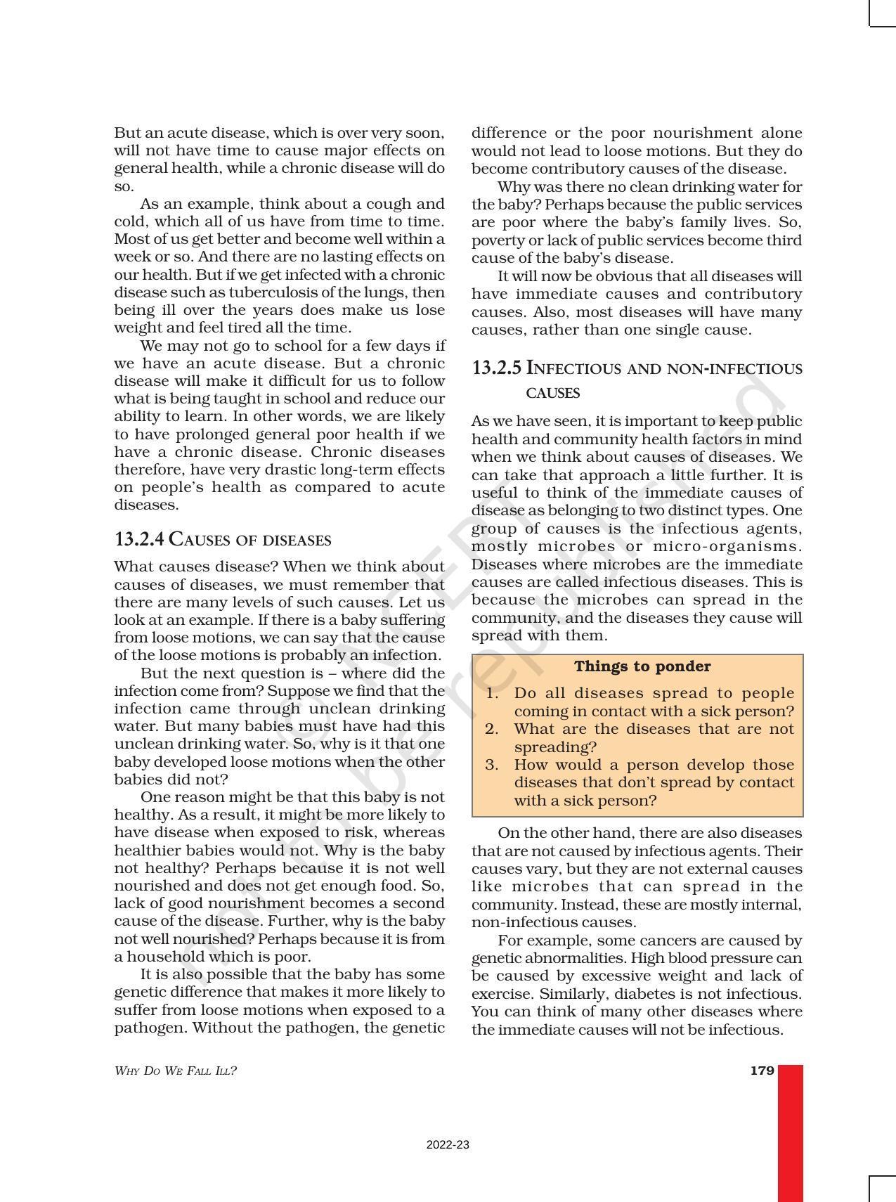 NCERT Book for Class 9 Science Chapter 13 Why Do We Fall ill - Page 4