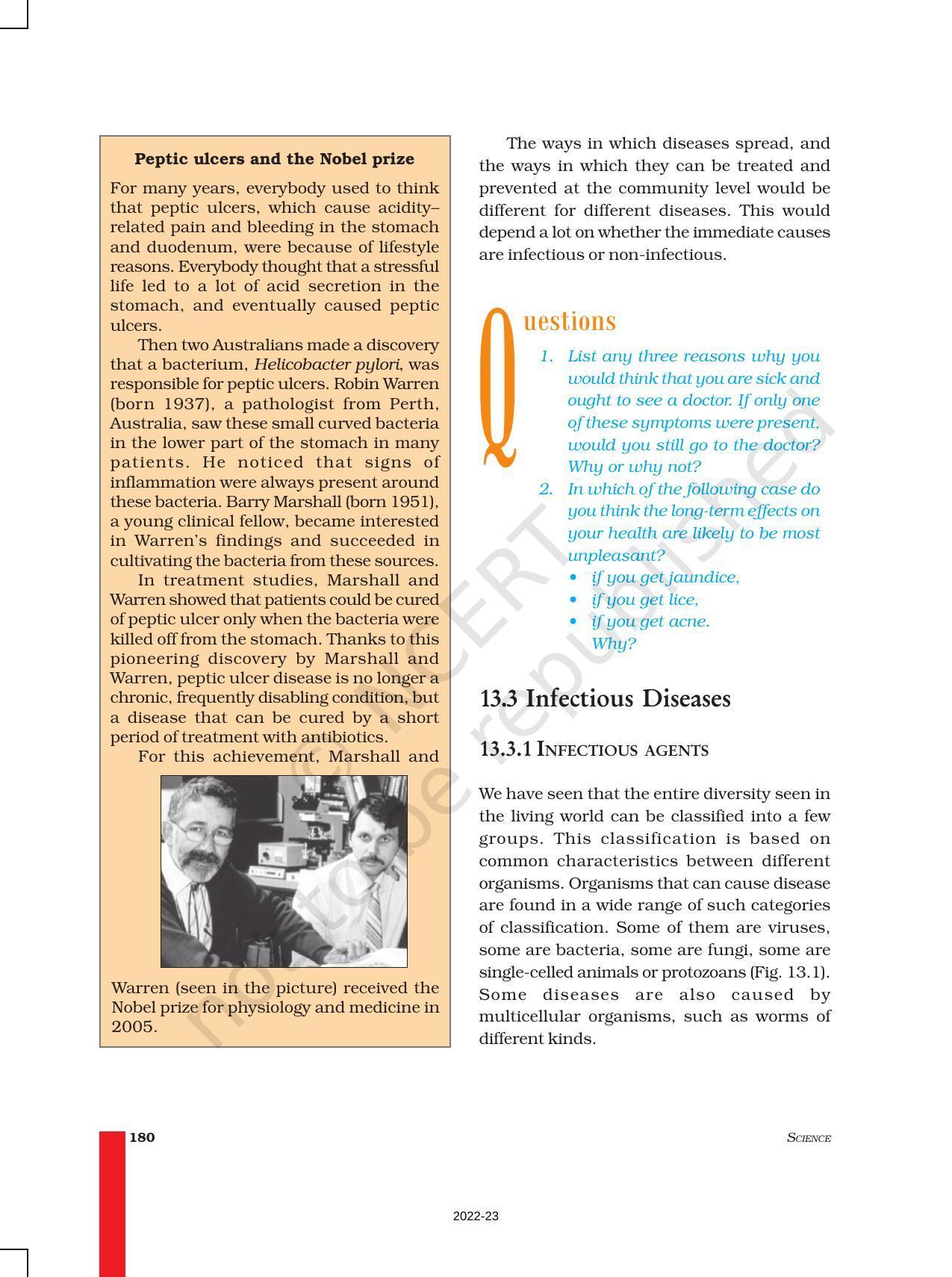NCERT Book for Class 9 Science Chapter 13 Why Do We Fall ill - Page 5