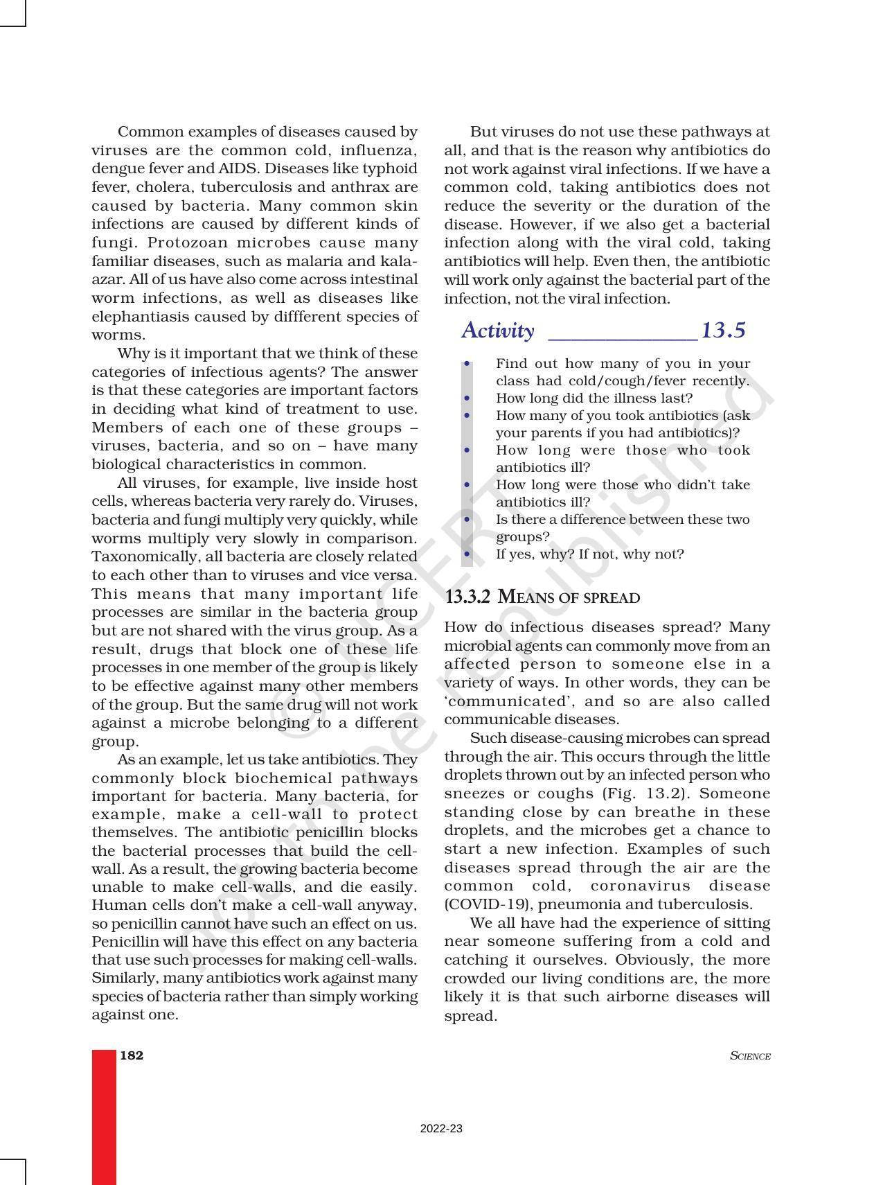 NCERT Book for Class 9 Science Chapter 13 Why Do We Fall ill - Page 7