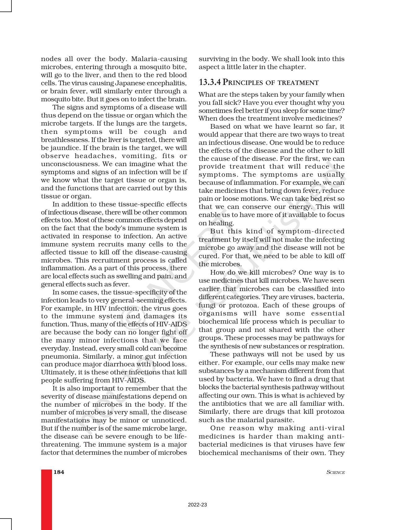 NCERT Book for Class 9 Science Chapter 13 Why Do We Fall ill - Page 9