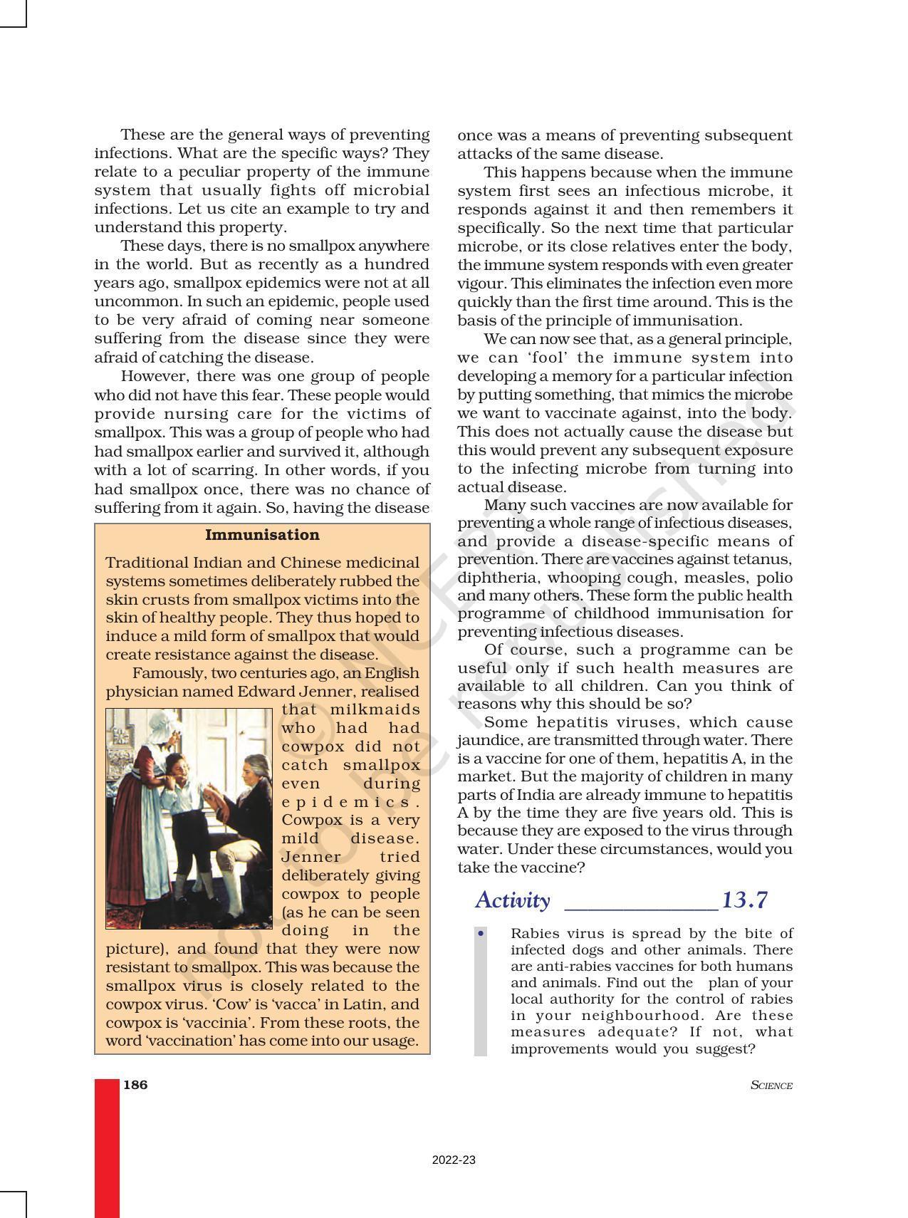 NCERT Book for Class 9 Science Chapter 13 Why Do We Fall ill - Page 11