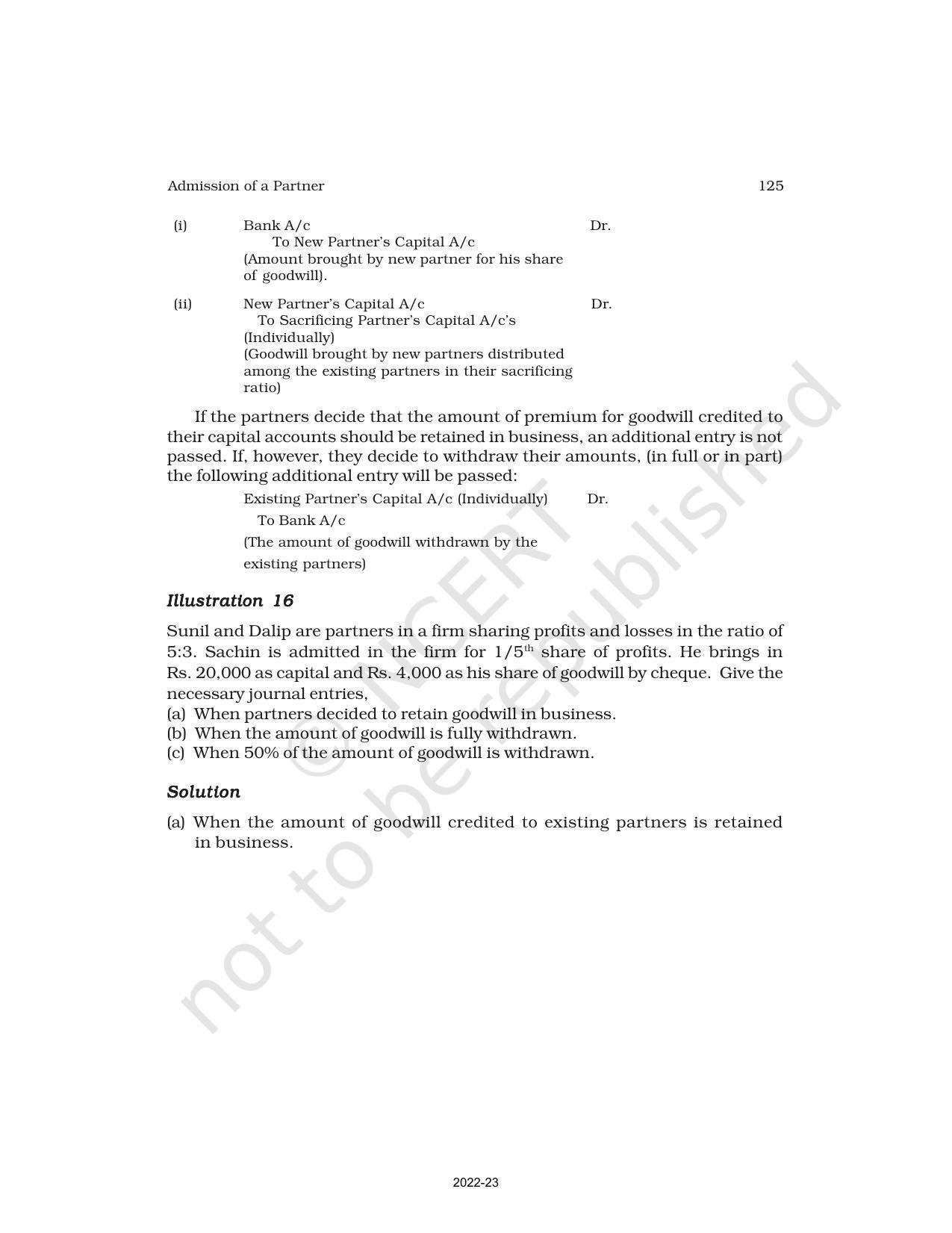 NCERT Book for Class 12 Accountancy Part I Chapter 3 Reconstitution of a Partnership Firm – Admission of a Partner - Page 18