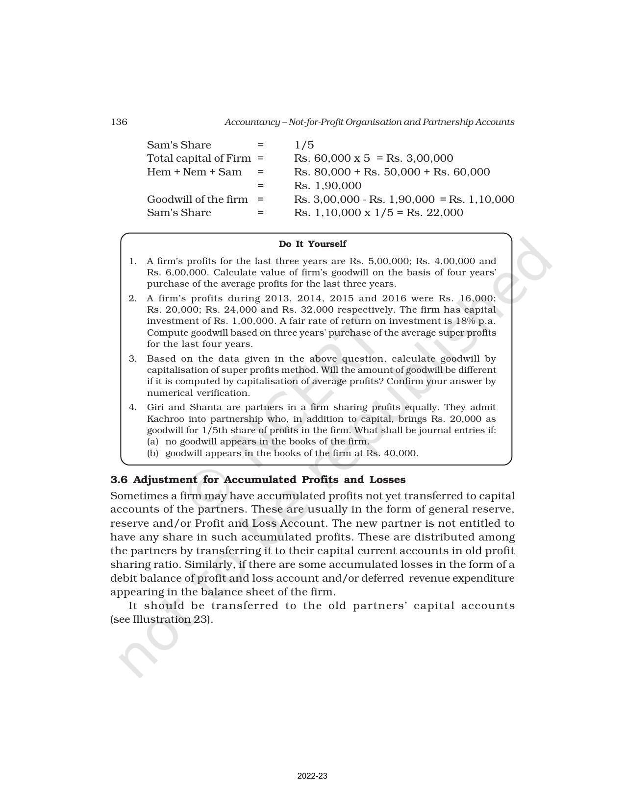 NCERT Book for Class 12 Accountancy Part I Chapter 3 Reconstitution of a Partnership Firm – Admission of a Partner - Page 29