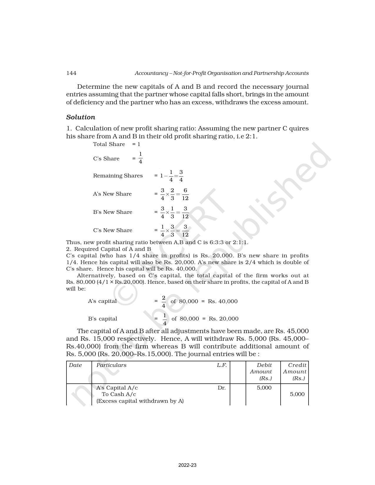 NCERT Book for Class 12 Accountancy Part I Chapter 3 Reconstitution of a Partnership Firm – Admission of a Partner - Page 37