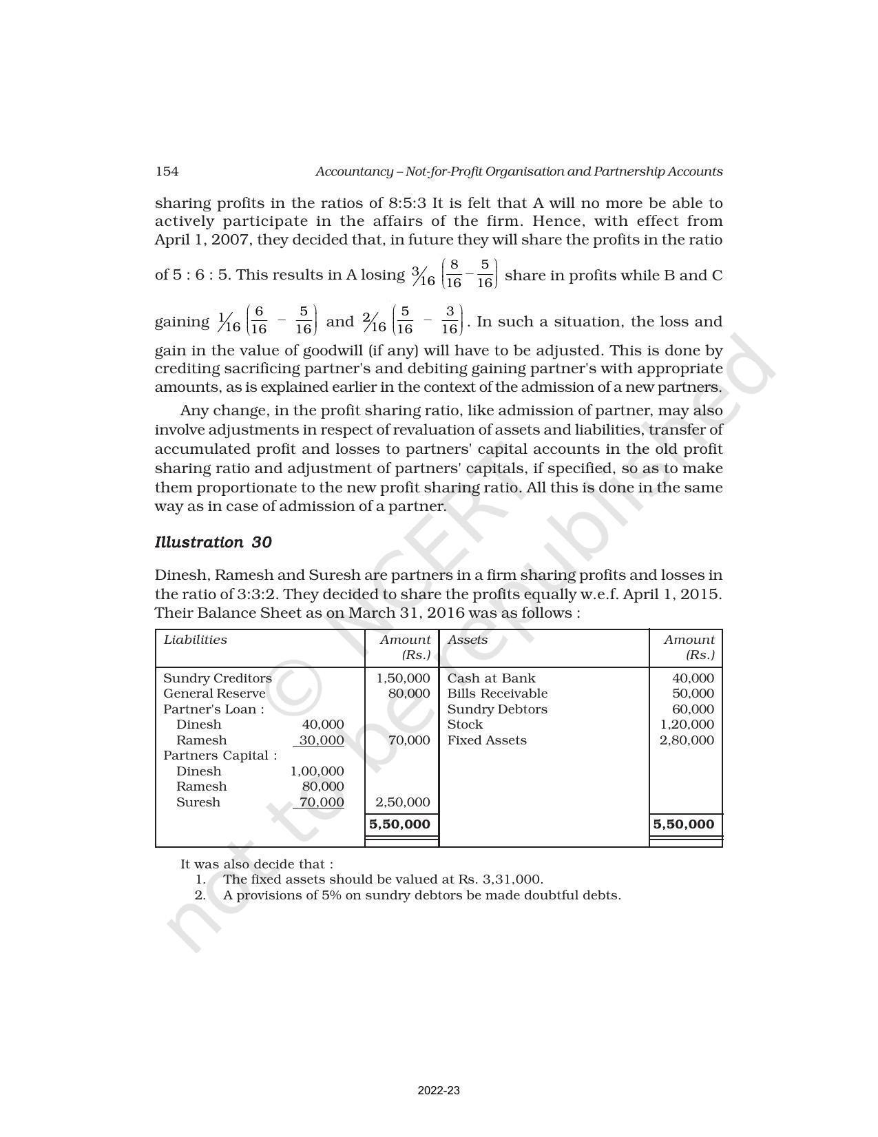 NCERT Book for Class 12 Accountancy Part I Chapter 3 Reconstitution of a Partnership Firm – Admission of a Partner - Page 47
