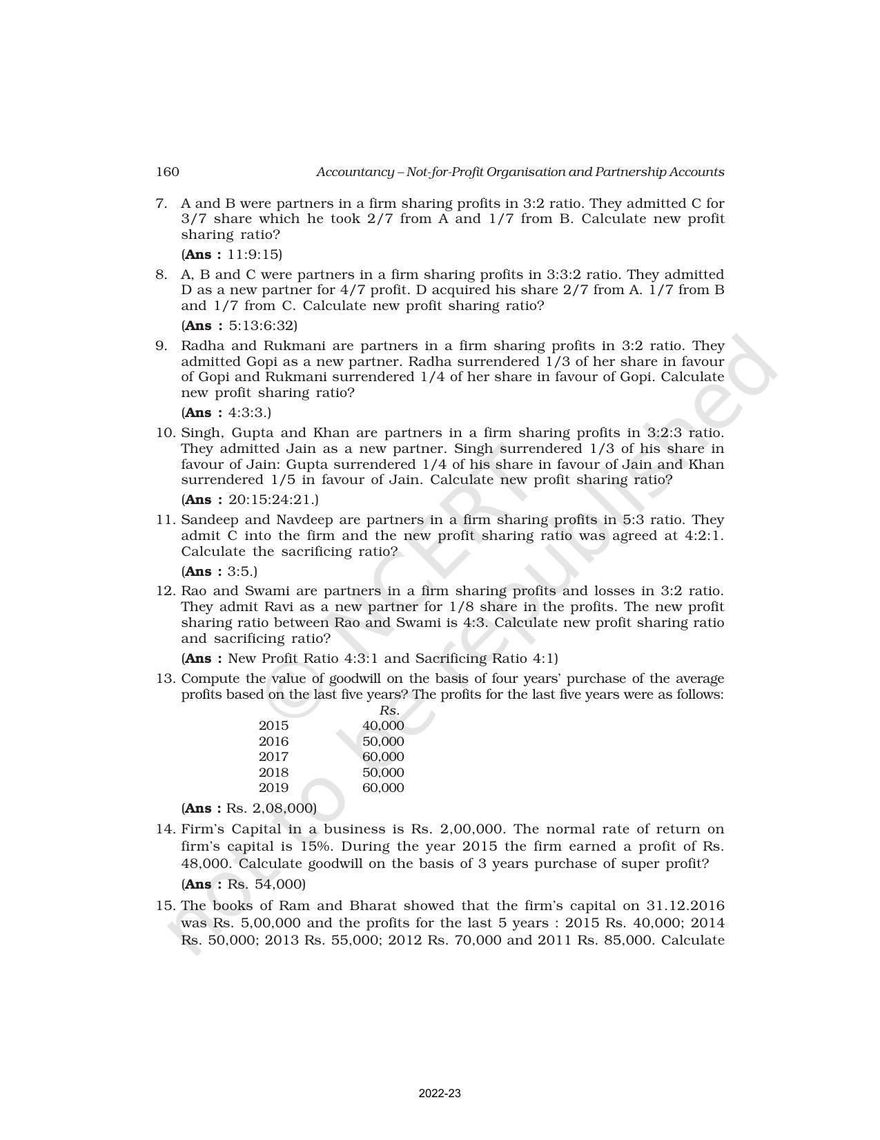 NCERT Book for Class 12 Accountancy Part I Chapter 3 Reconstitution of a Partnership Firm – Admission of a Partner - Page 53