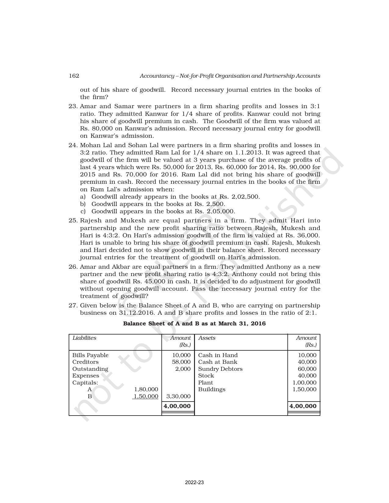 NCERT Book for Class 12 Accountancy Part I Chapter 3 Reconstitution of a Partnership Firm – Admission of a Partner - Page 55