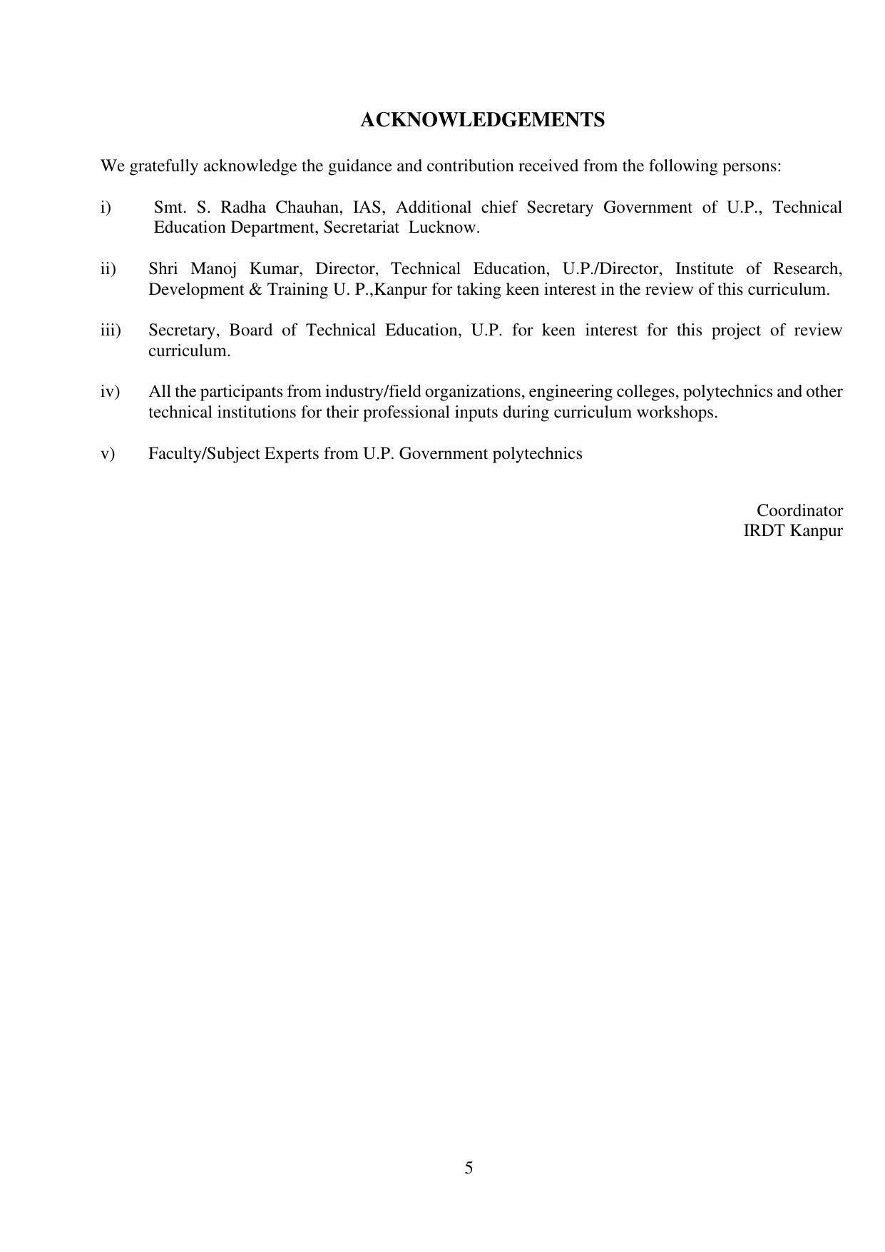 SYLLABUS FOR FIRST SEMESTER SESSION (2020-2021) - TWO SEMESTER POST GRADUATE DIPLOMA COURSE IN BEAUTY AND HEALTH CARE - Page 5