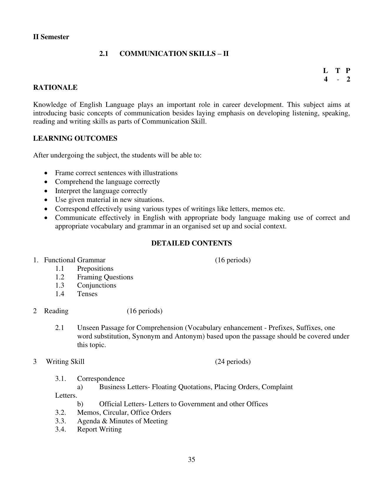 SYLLABUS FOR FIRST SEMESTER SESSION (2020-2021) - TWO SEMESTER POST GRADUATE DIPLOMA COURSE IN BEAUTY AND HEALTH CARE - Page 35
