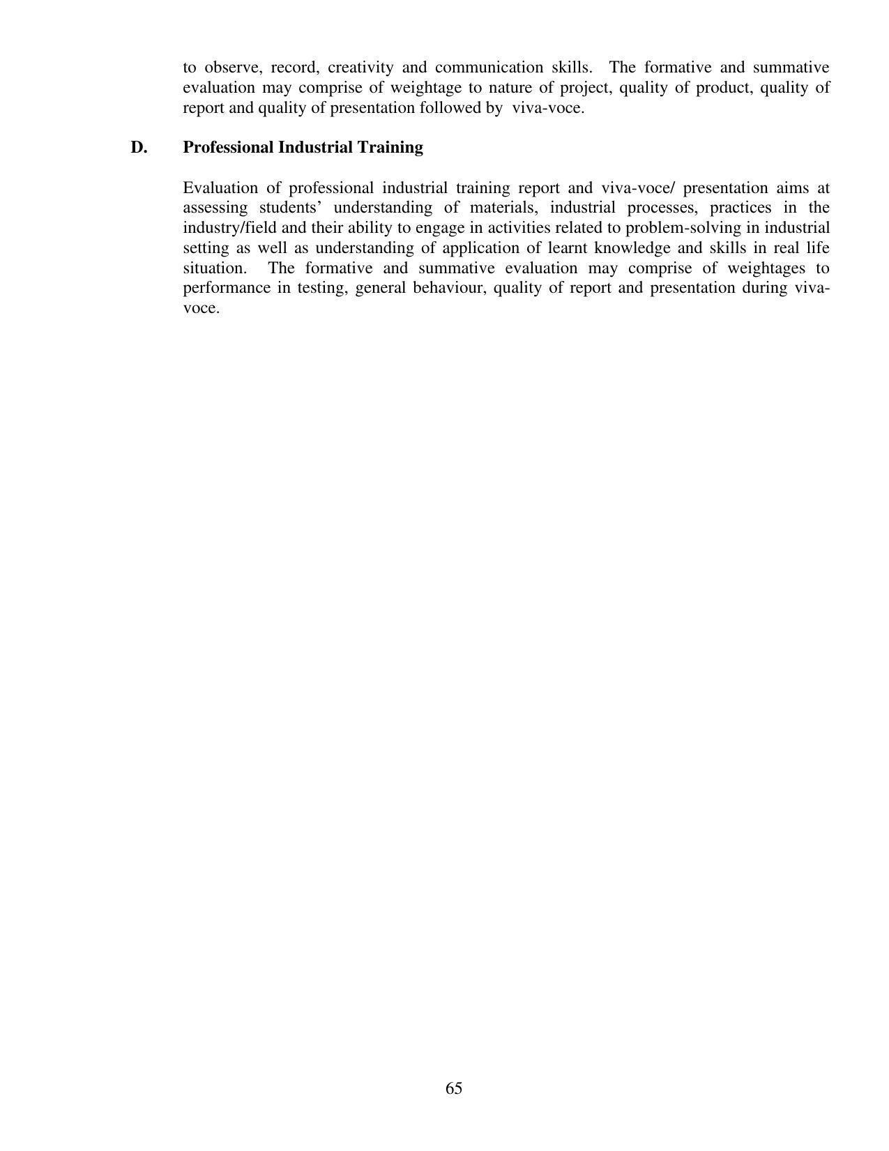 SYLLABUS FOR FIRST SEMESTER SESSION (2020-2021) - TWO SEMESTER POST GRADUATE DIPLOMA COURSE IN BEAUTY AND HEALTH CARE - Page 65