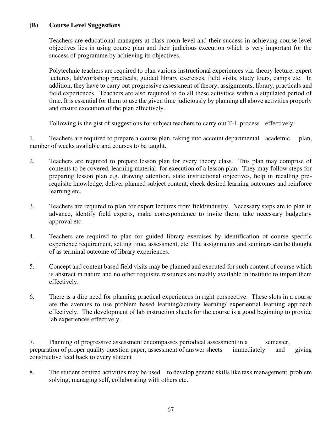 SYLLABUS FOR FIRST SEMESTER SESSION (2020-2021) - TWO SEMESTER POST GRADUATE DIPLOMA COURSE IN BEAUTY AND HEALTH CARE - Page 67