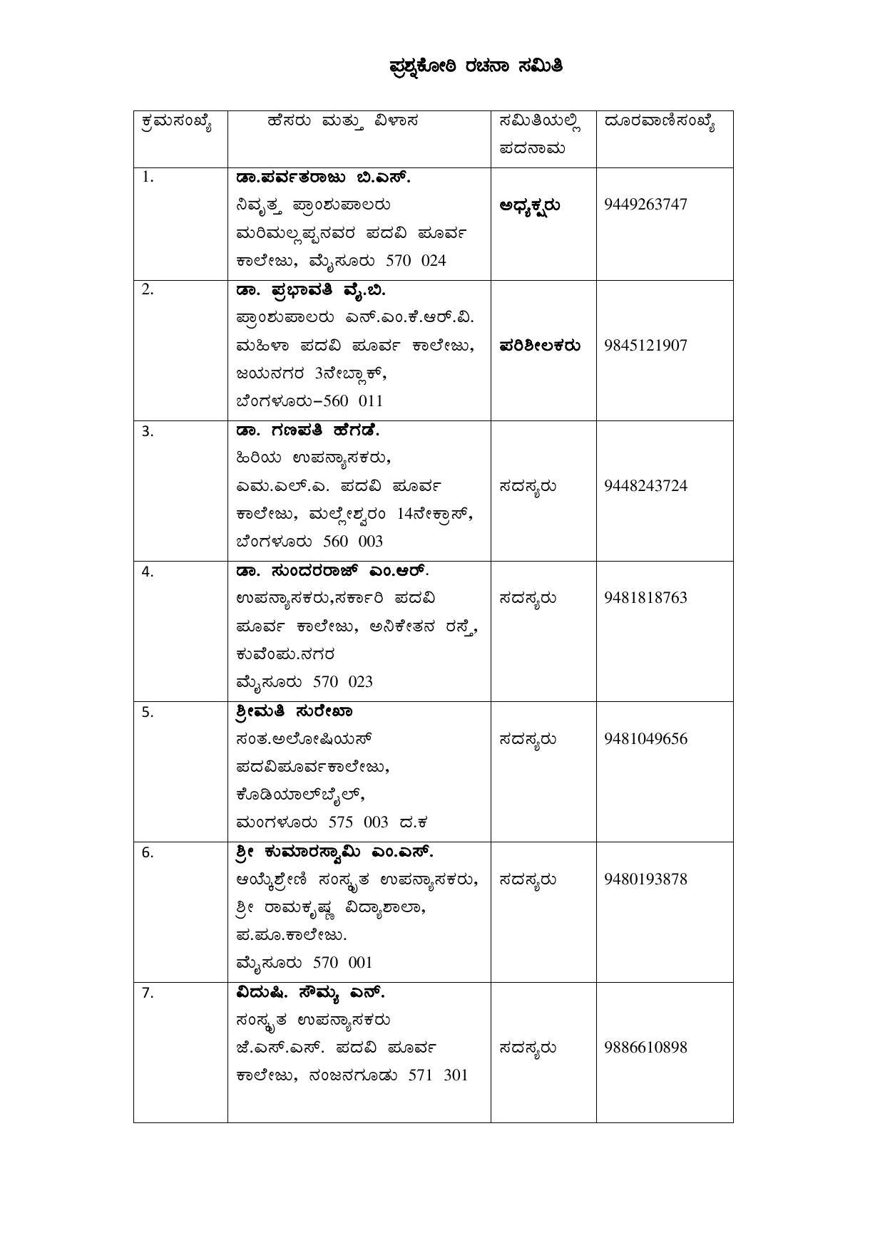 Karnataka 1st PUC Question Bank for Sanskrit - Page 2