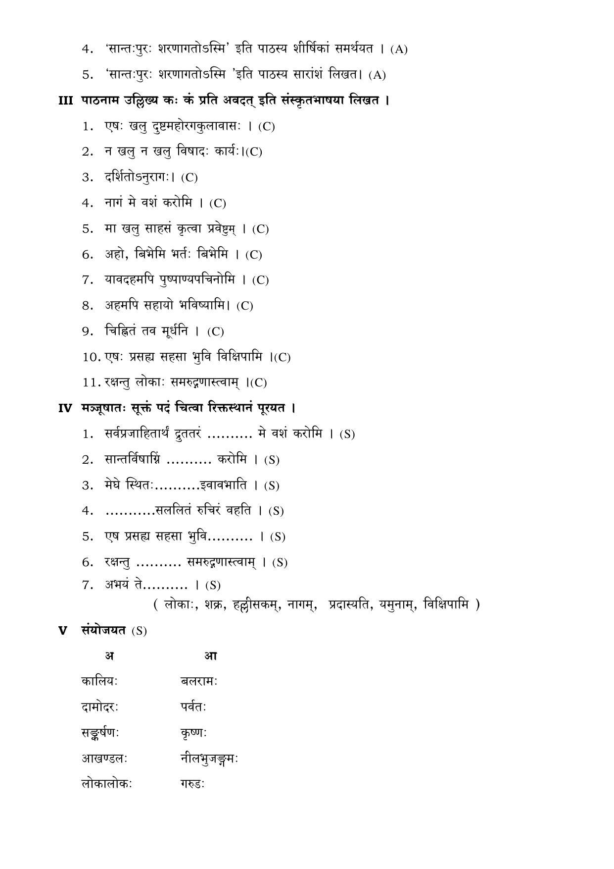 Karnataka 1st PUC Question Bank for Sanskrit - Page 15