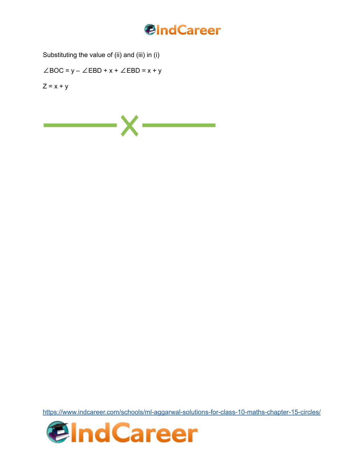 ML Aggarwal Solutions for Class 10 Maths Chapter 15- Circles - Page 60