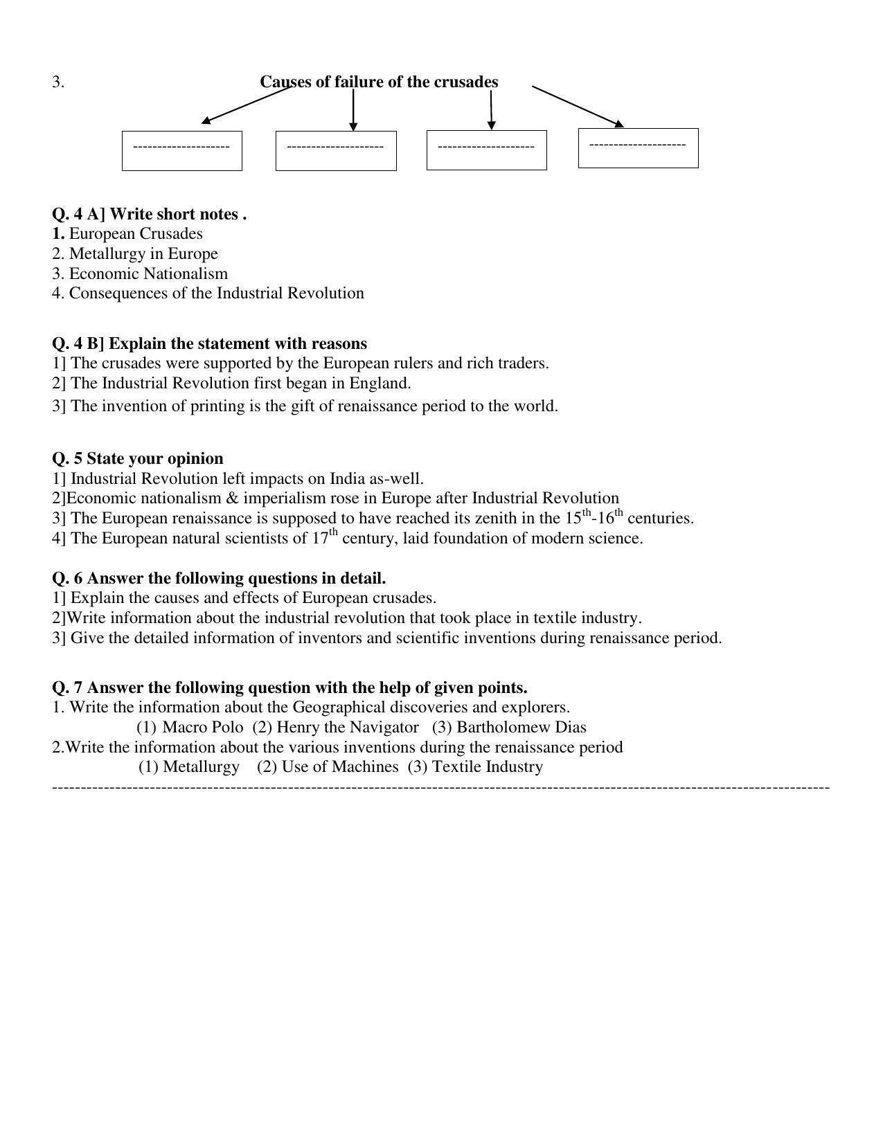 Maharashtra Board Class 12 History Sample Papers - Page 4