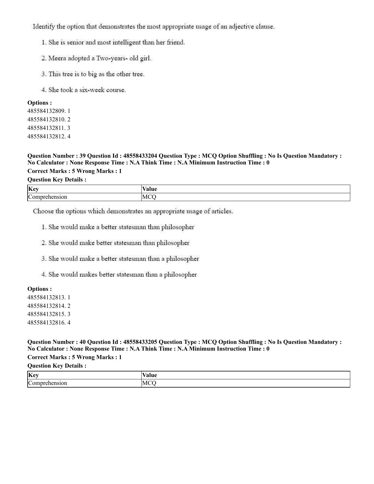 CUET 2023 English Japanese compressed Shift 1 Question Papers - 18 June 2023 - Page 27