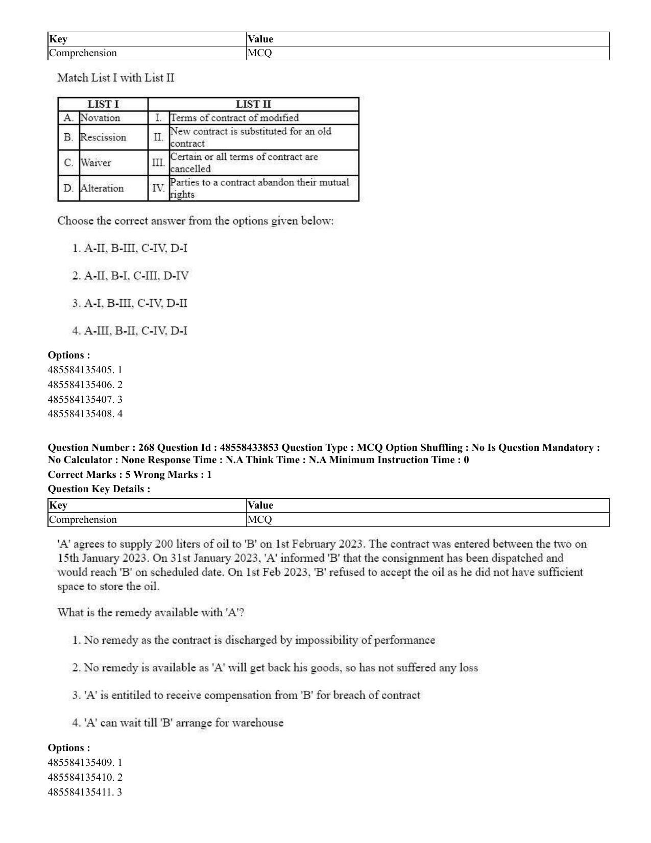 CUET 2023 English Japanese compressed Shift 1 Question Papers - 18 June 2023 - Page 167