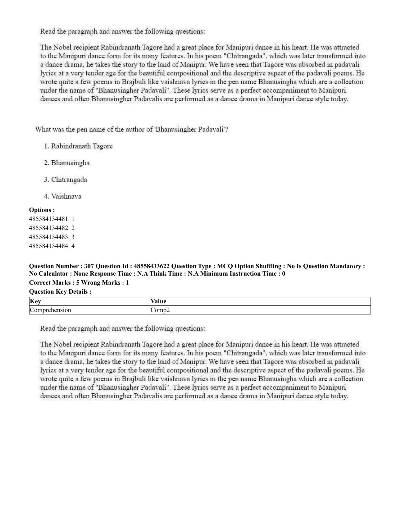 CUET 2023 English Japanese compressed Shift 1 Question Papers - 18 June 2023 - Page 190