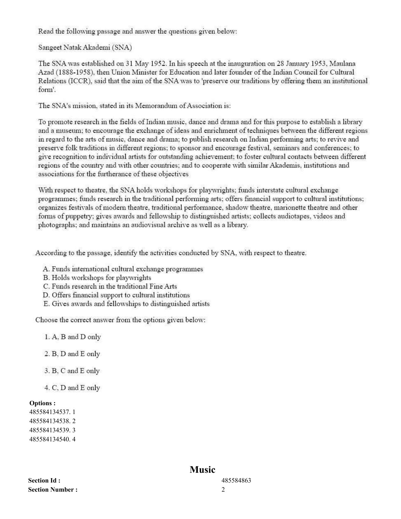 CUET 2023 English Japanese compressed Shift 1 Question Papers - 18 June 2023 - Page 201