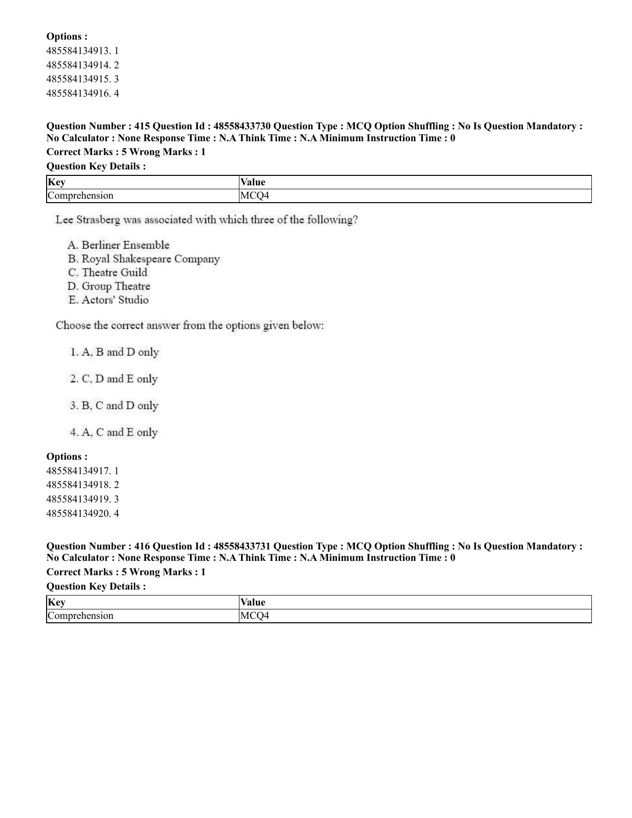 CUET 2023 English Japanese compressed Shift 1 Question Papers - 18 June 2023 - Page 252