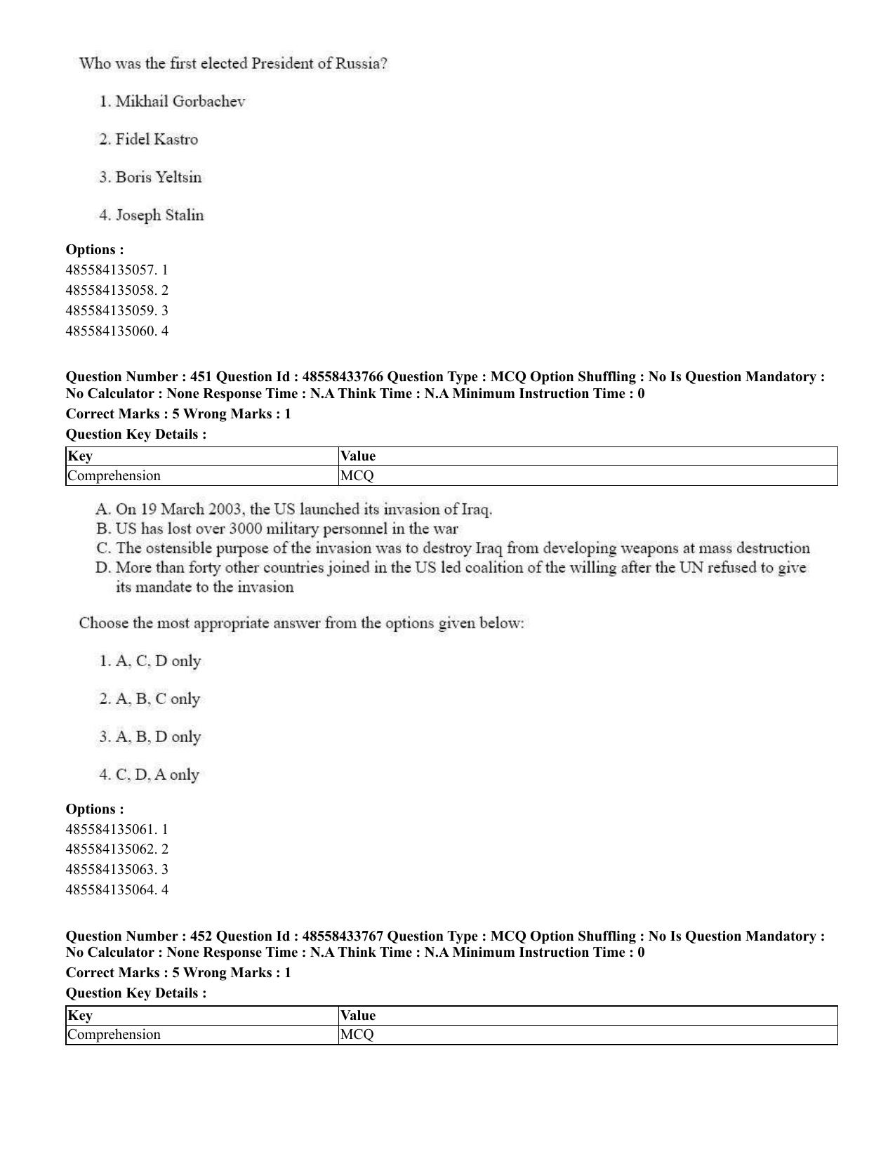 CUET 2023 English Japanese compressed Shift 1 Question Papers - 18 June 2023 - Page 271