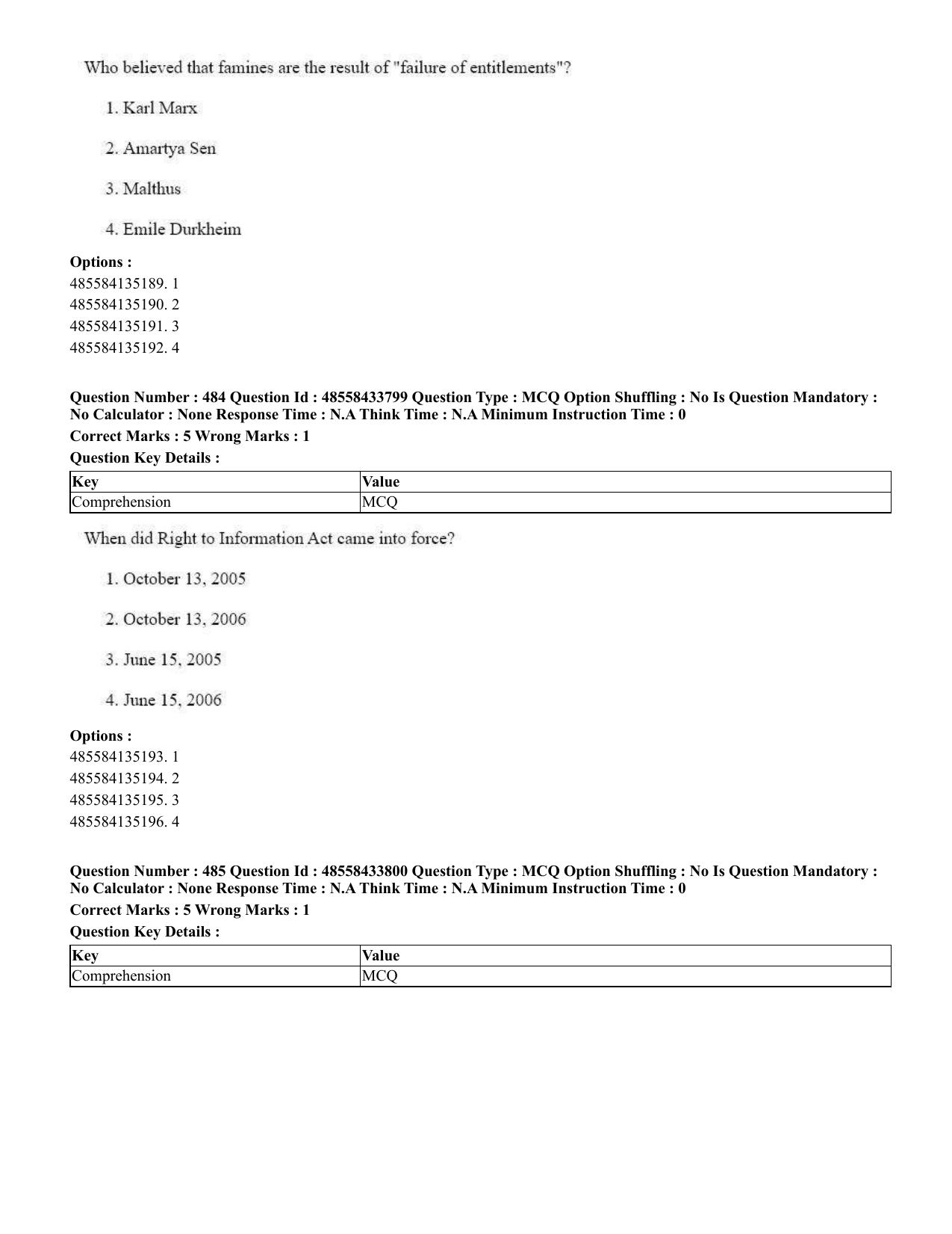 CUET 2023 English Japanese compressed Shift 1 Question Papers - 18 June 2023 - Page 291