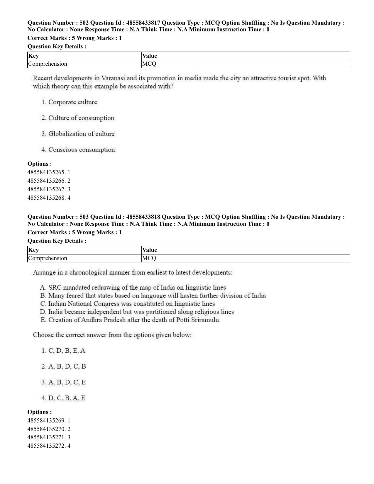 CUET 2023 English Japanese compressed Shift 1 Question Papers - 18 June 2023 - Page 301