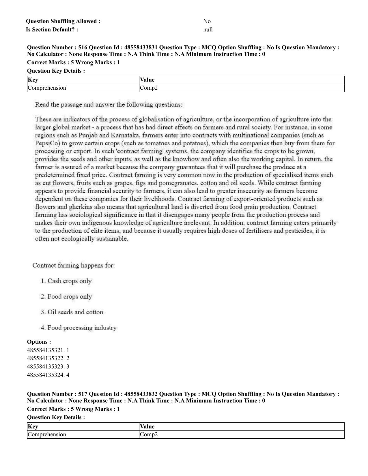 CUET 2023 English Japanese compressed Shift 1 Question Papers - 18 June 2023 - Page 309