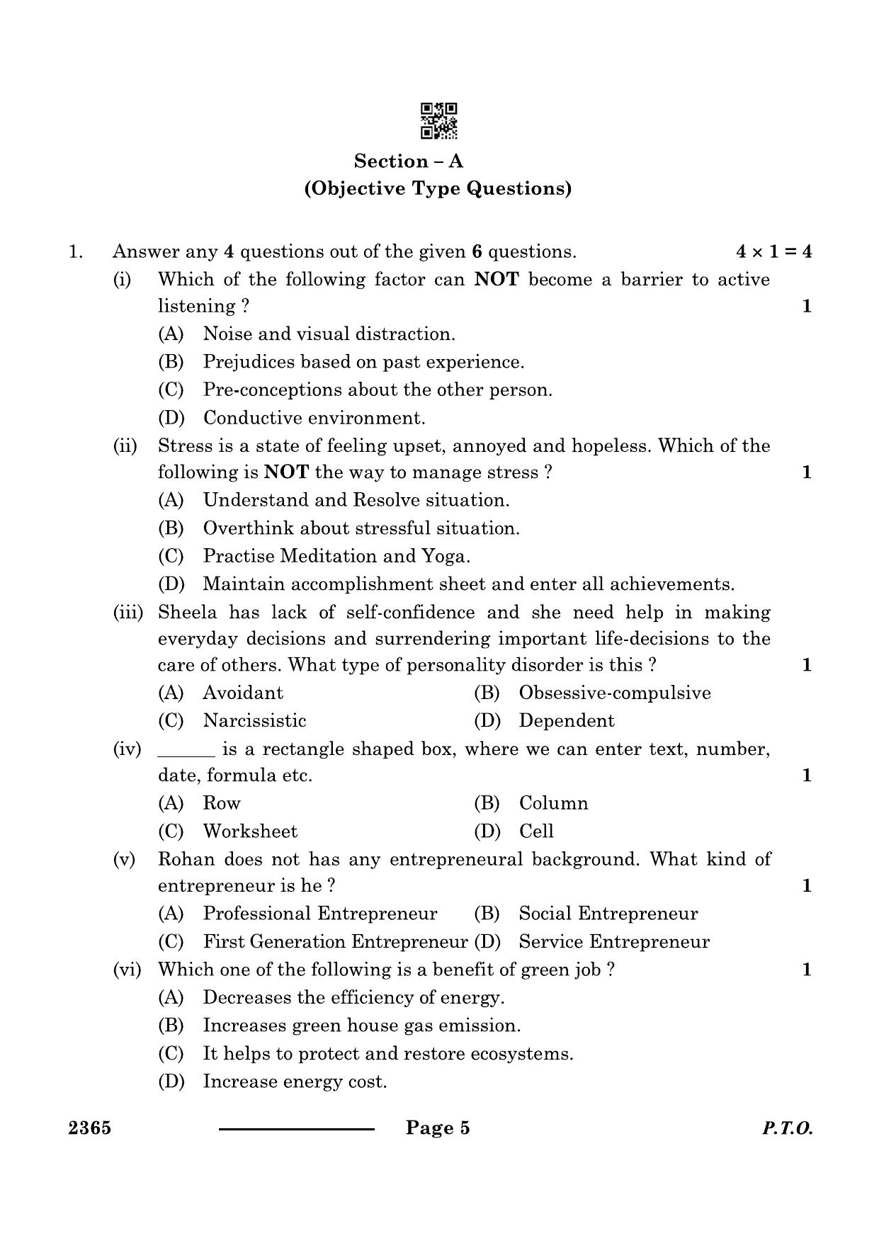 CBSE Class 12 Yoga 2024 Question Paper - Page 5
