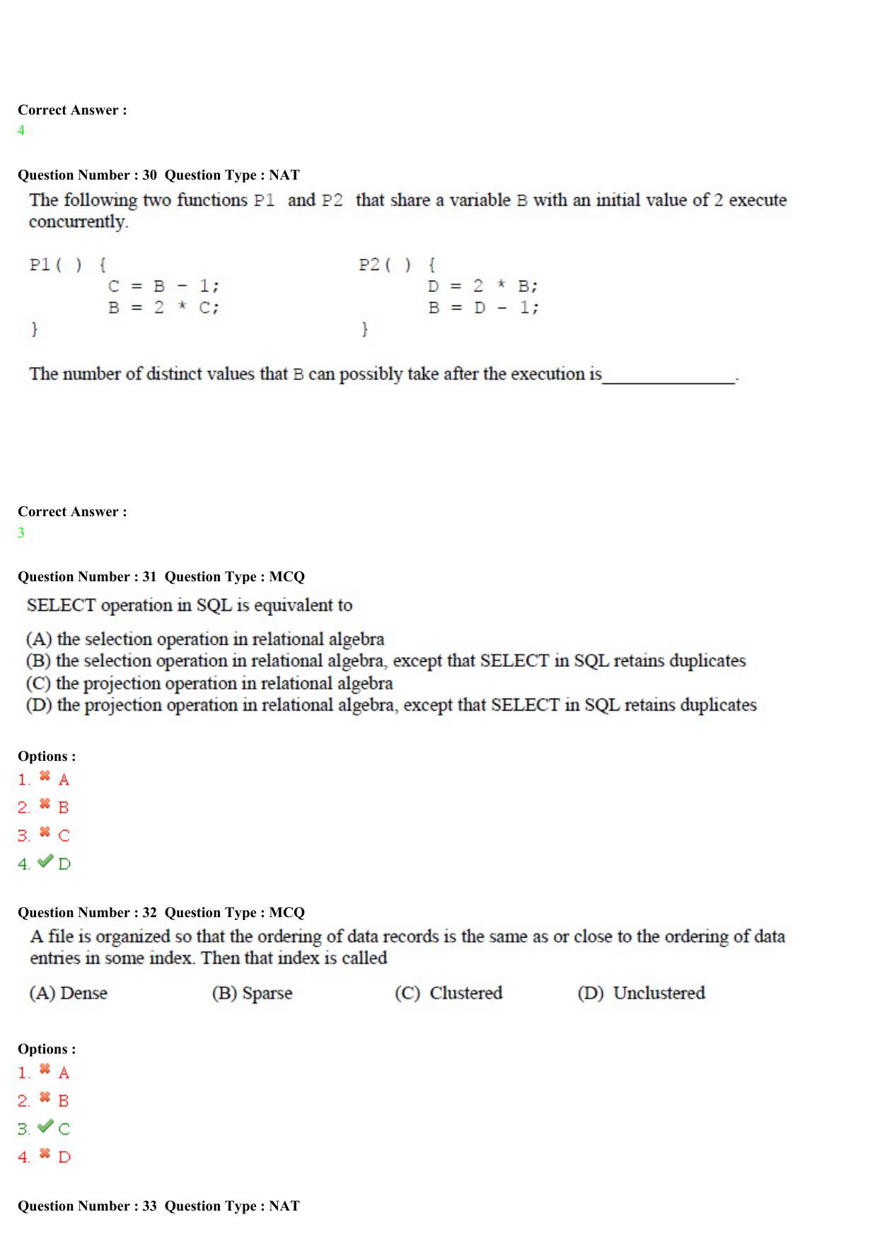 GATE 2015 Computer Science and Information Technology (CS) Question Paper with Answer Key - Page 12