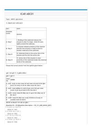 ICAR AIEEA UG ABC_13.09.2022_Shift-2  Question Paper