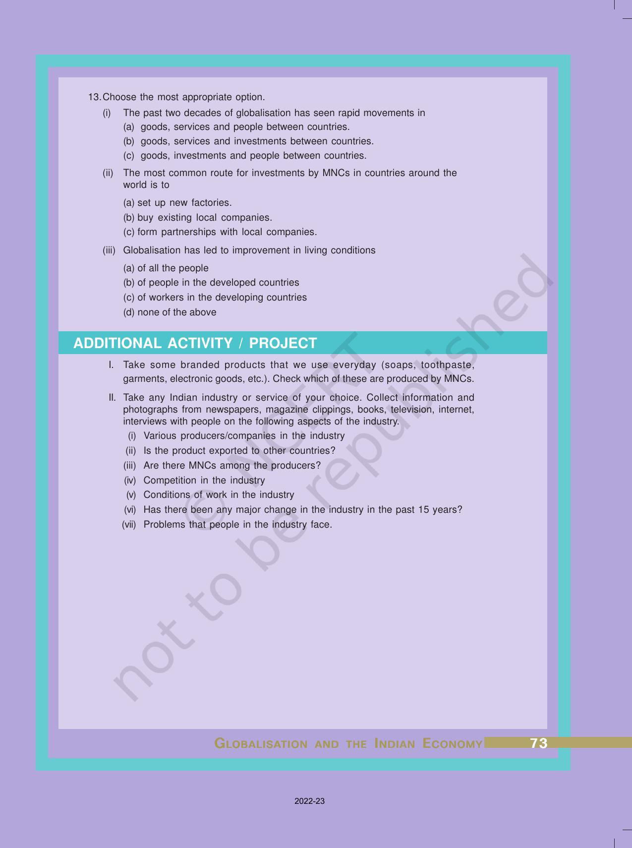 NCERT Book for Class 10 Economics Chapter 4 Globalisation and the Indian Economy - Page 20