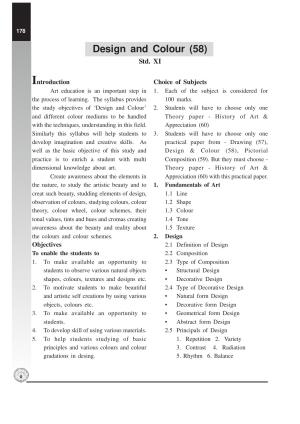 Maharashtra HSC Design and Colour Syllabus 