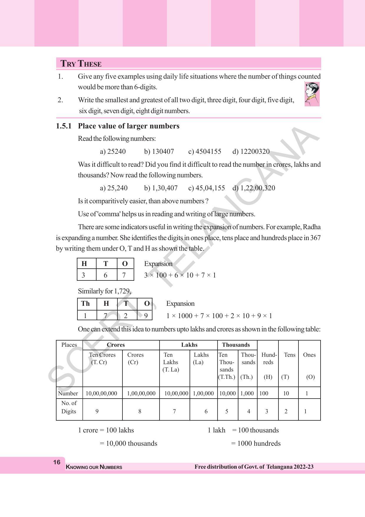 TS SCERT Class 6 Maths Path 1 (Telugu Medium) Text Book - Page 28