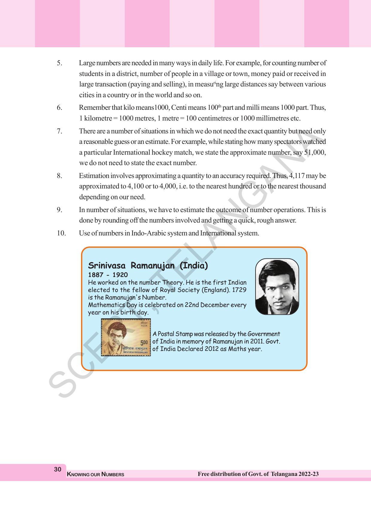 TS SCERT Class 6 Maths Path 1 (Telugu Medium) Text Book - Page 42