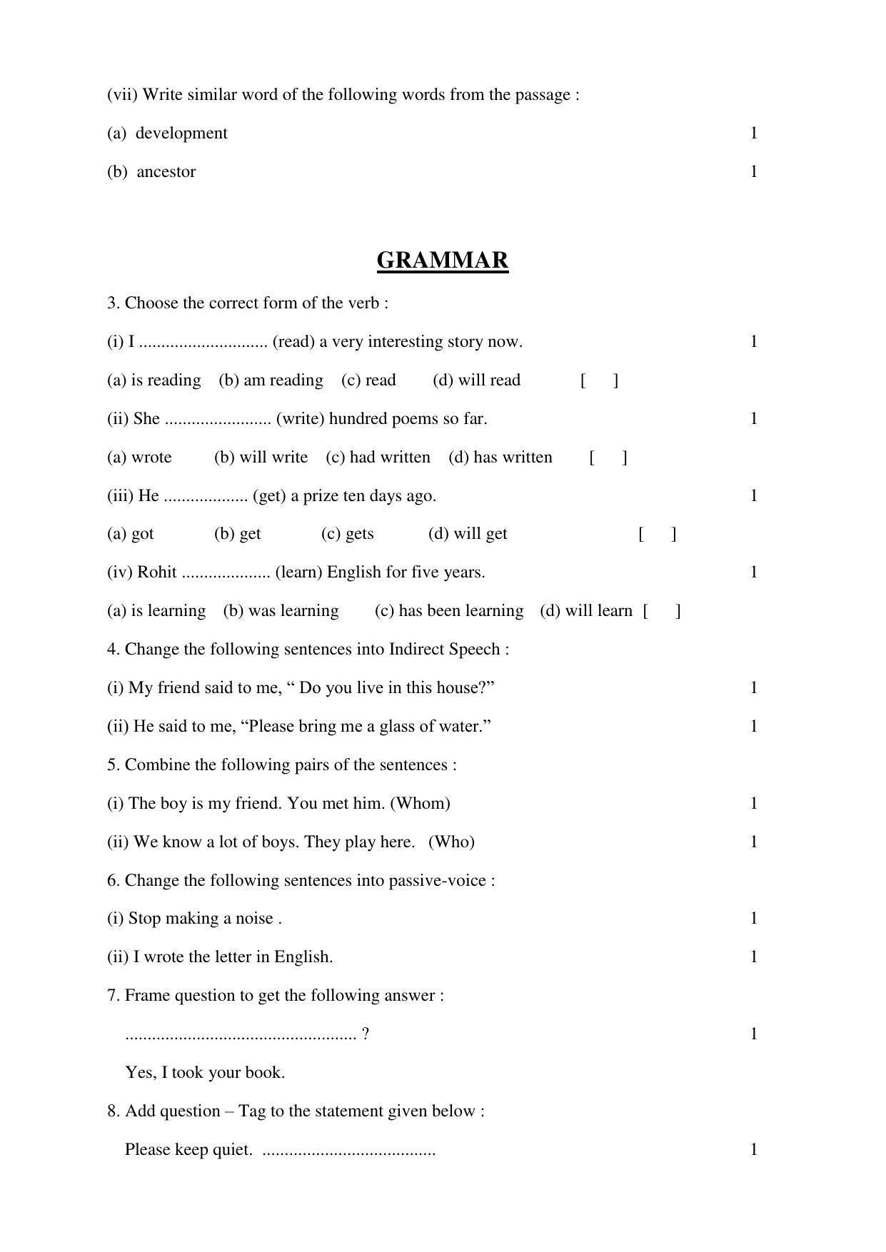 RBSE 10th Model Paper 2022 - Page 16