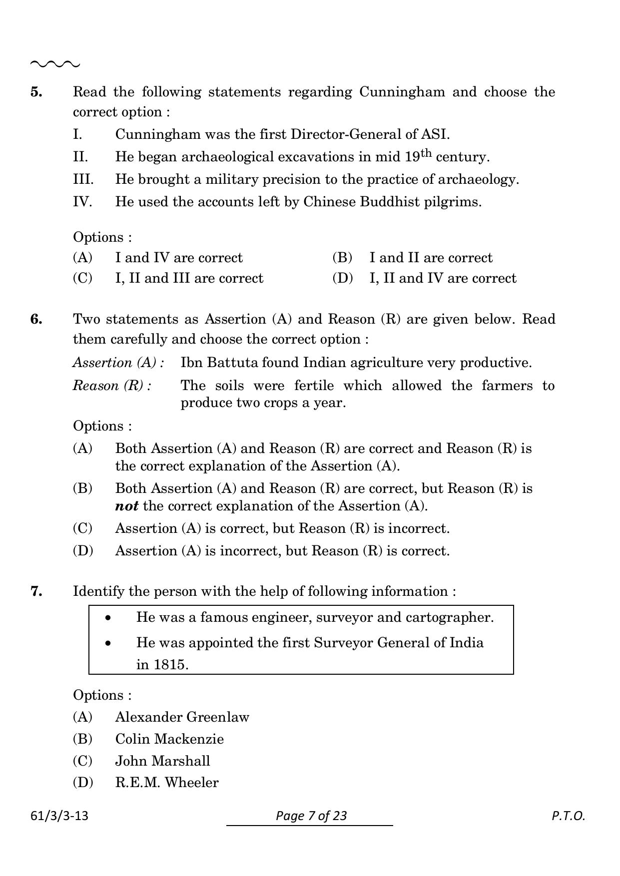 CBSE Class 12 61-3-3 History 2024 Question Paper - Page 7
