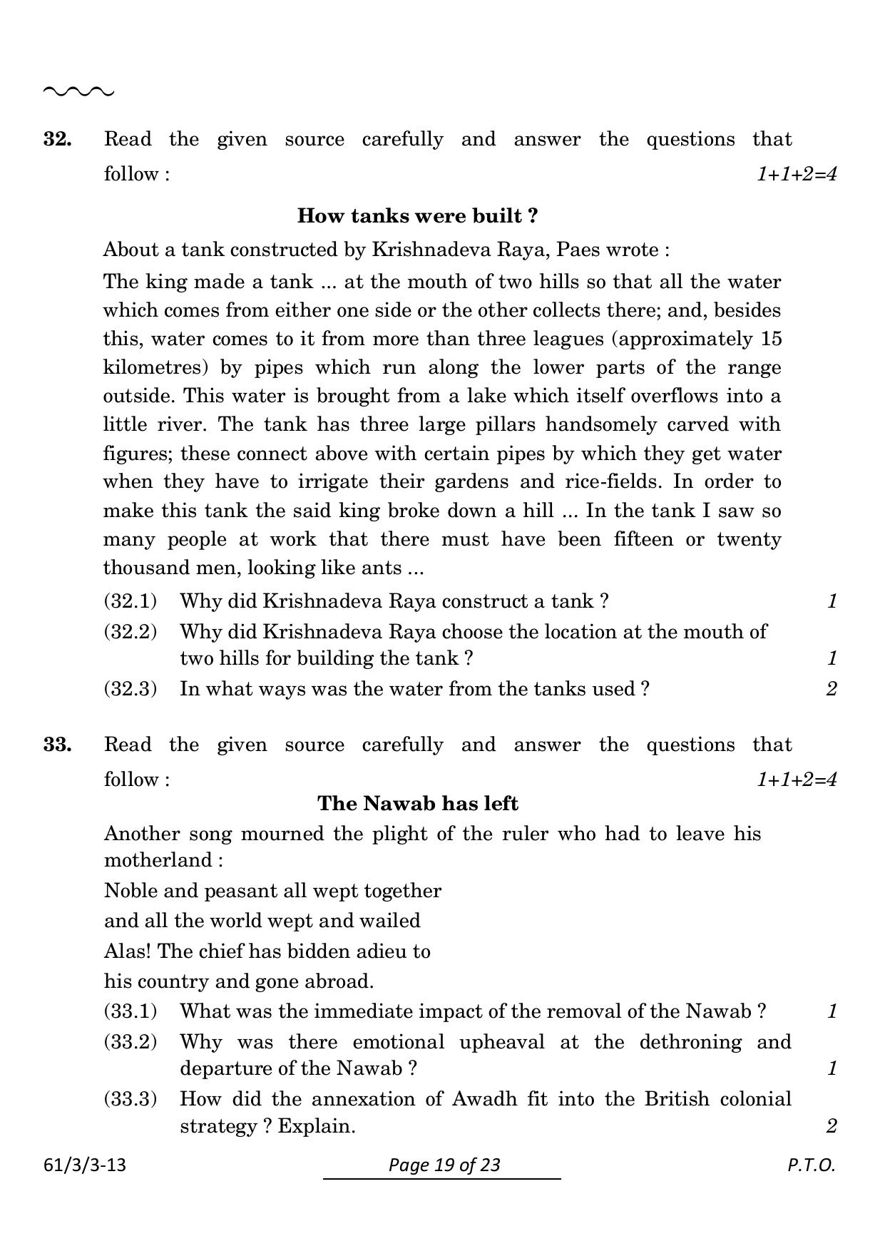 CBSE Class 12 61-3-3 History 2024 Question Paper - Page 19