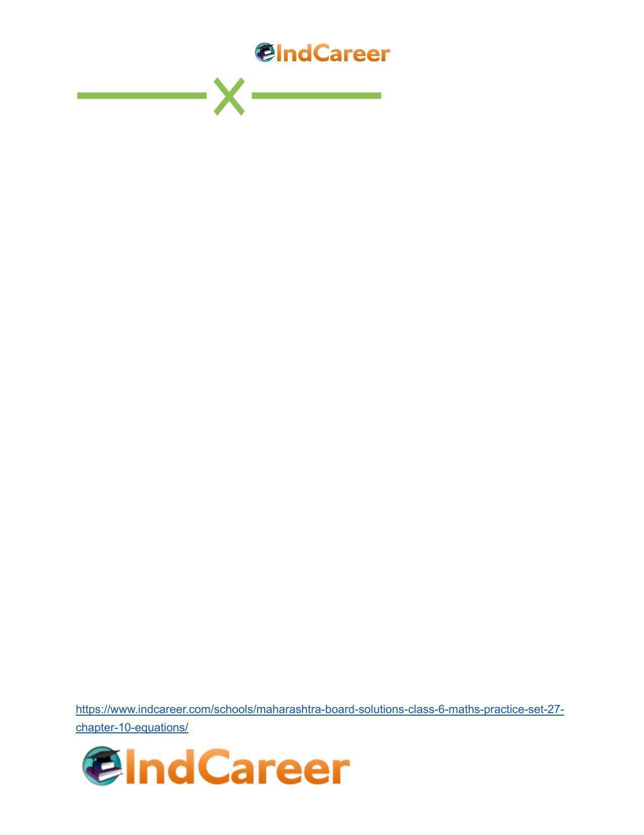 Maharashtra Board Solutions Class 6-Maths (Practice Set 27): Chapter 10- Equations - Page 9