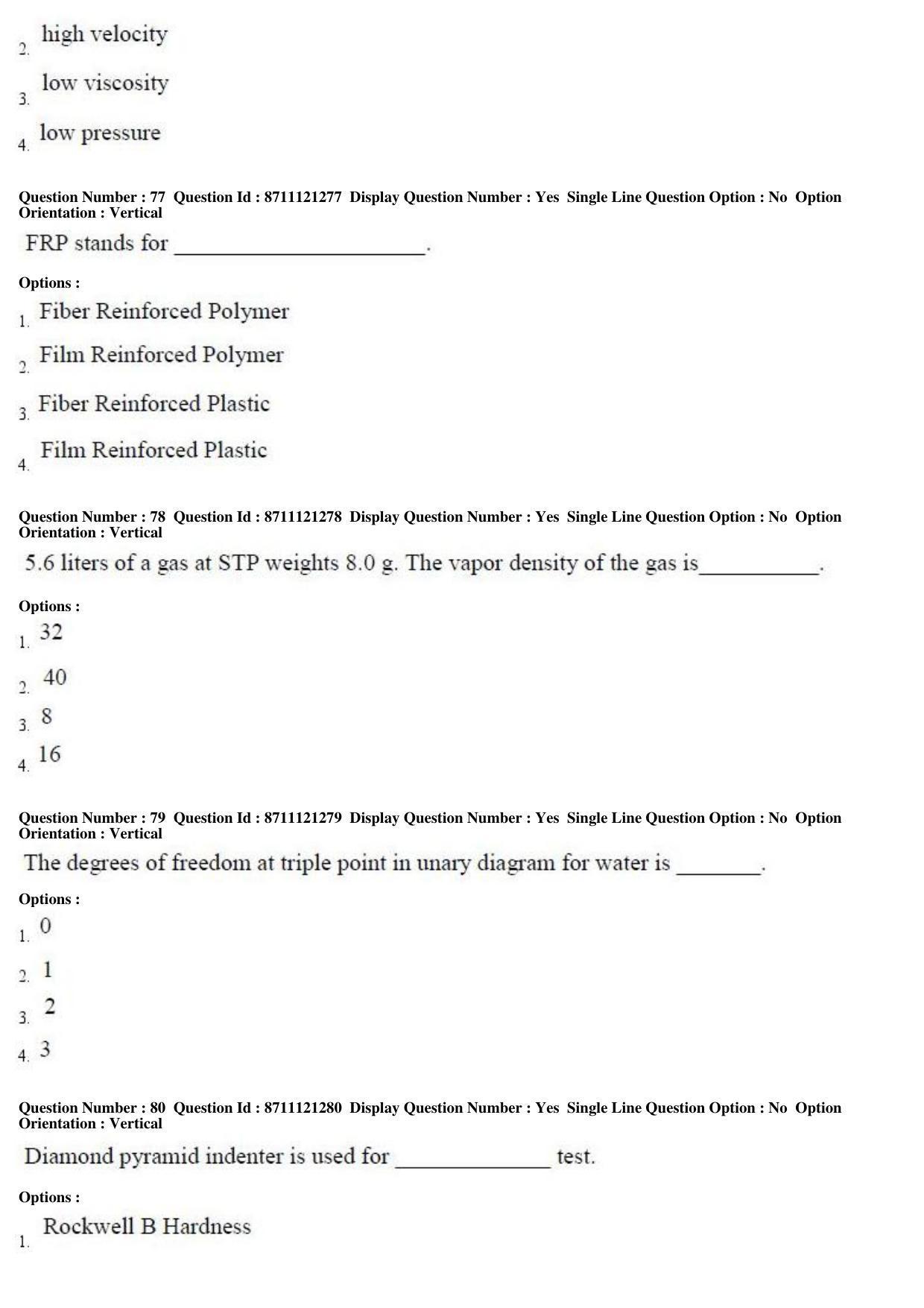 TS PGECET 2017: NANO TECHNOLOGY Question Papers - Page 22
