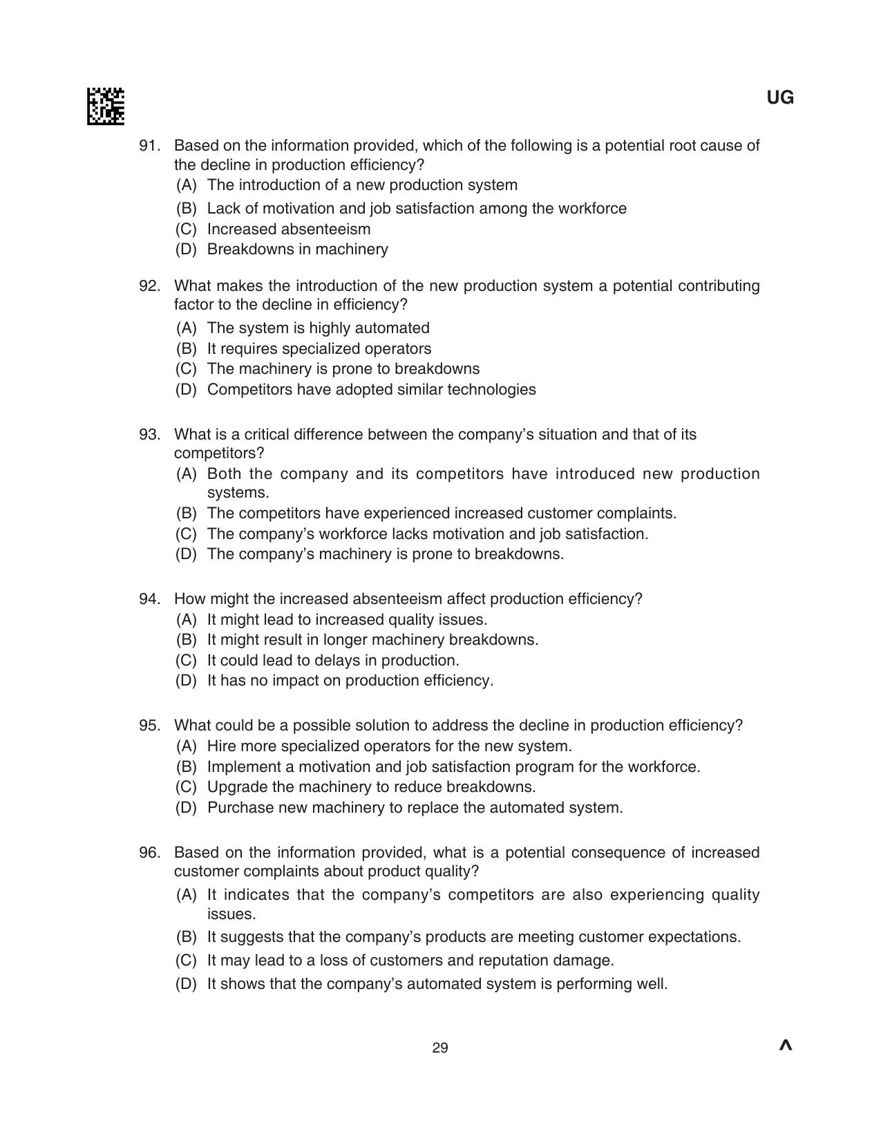 CLAT 2024 UG SET B Question Paper - Page 29
