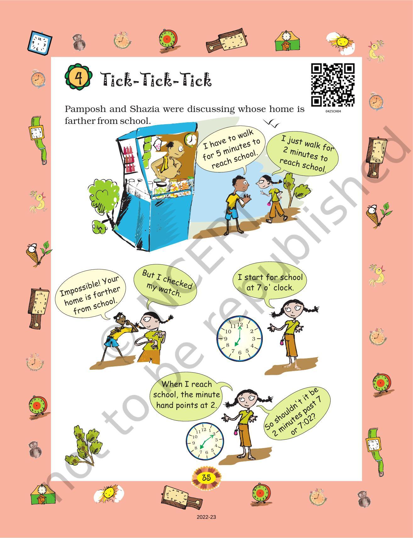 NCERT Book for Class 4 Maths Chapter 4 Tick-Tick-Tick - Page 1