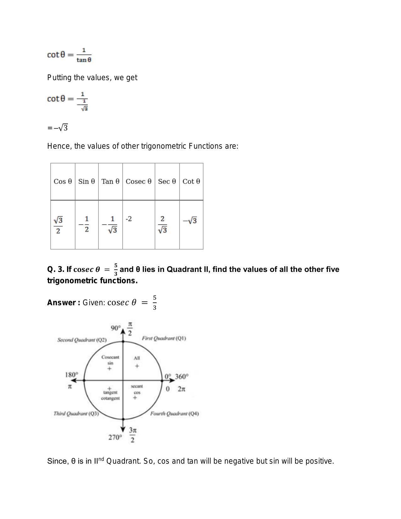 Chapter 15: Trigonometric or Circular Functions: RS Aggarwal Class 11 Solutions - Page 6
